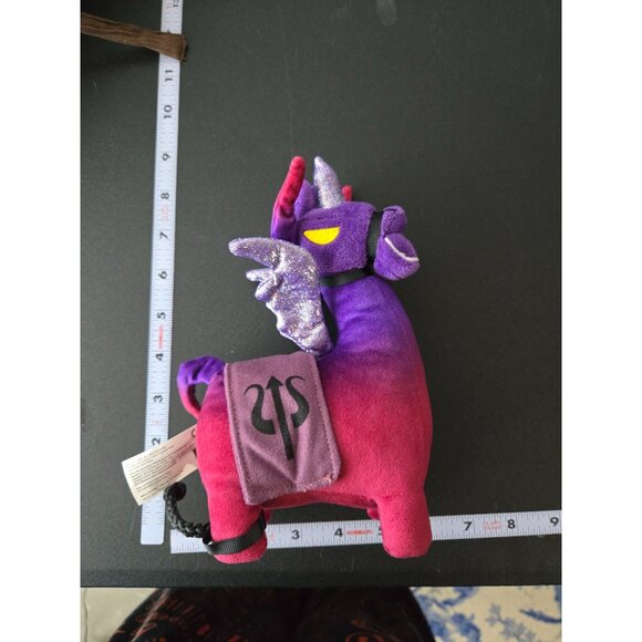 2019 Fortnite Epic Games Dark Llamacorn Plush Stuffed Animal Plushie Video Game - Picture 8 of 9